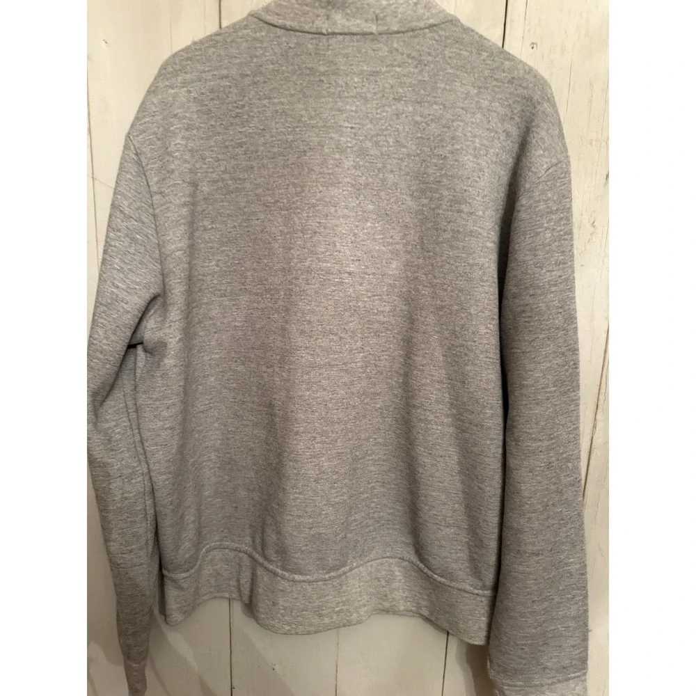 Polo‎ Ralph Lauren Marled Gray Zip Up Bomber Sweatshirt Sz XLarge EXCELLENT